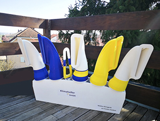 Luftführungen 150mm in verschiedenen Farben