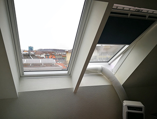 Dachfester Installation Klimahelfer in Zürich