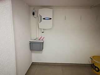 Frischluftgerät Soutterain mit Kondenswasserbecken