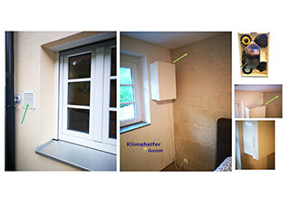 Lüftungsgerät Meltem WRG2 installiert