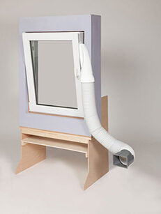 Klimahelfer Abschottung am Fenster