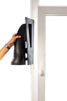 Klemmtrichter Ausströmfläche links