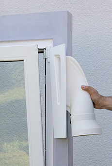 Klemmtrichter weiss Klimahelfer Produktion