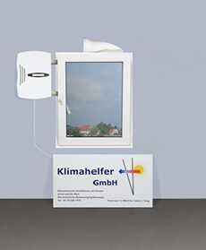 Frischluftgerät links Luftführung oben