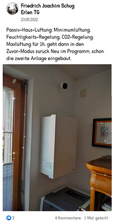 Lüftungsgerät 100m3h Klimahelfer