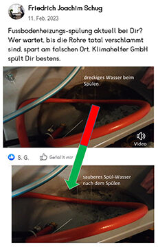 Fussbodenheizung Spülung Klimahelfer