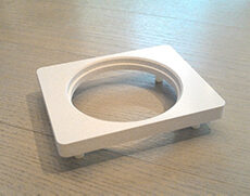 50mm rund viereckig Luftaustritt Lufteintritt