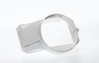 Adapter 150mm Klimaschlauch viereckig exzentrisch