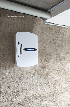 FL24 im einem Heizungsraum Unterputz Netzteil