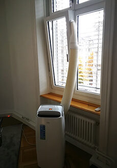 Klimahelfer Fensterabschottung Fremdgerät