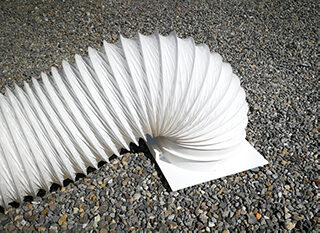 Klimaschlauch günstig weiss mit Adapter