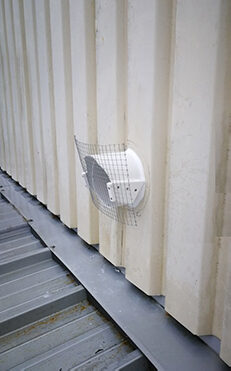 Luftaustritt für Klimatisierung innen Tierschutz