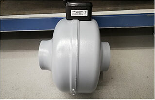 Rohrlüfter Metallgehäuse lackiert